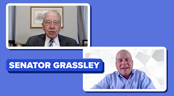 Keynote Speaker and Columnist Gene Marks' Interview with Senator Grassley